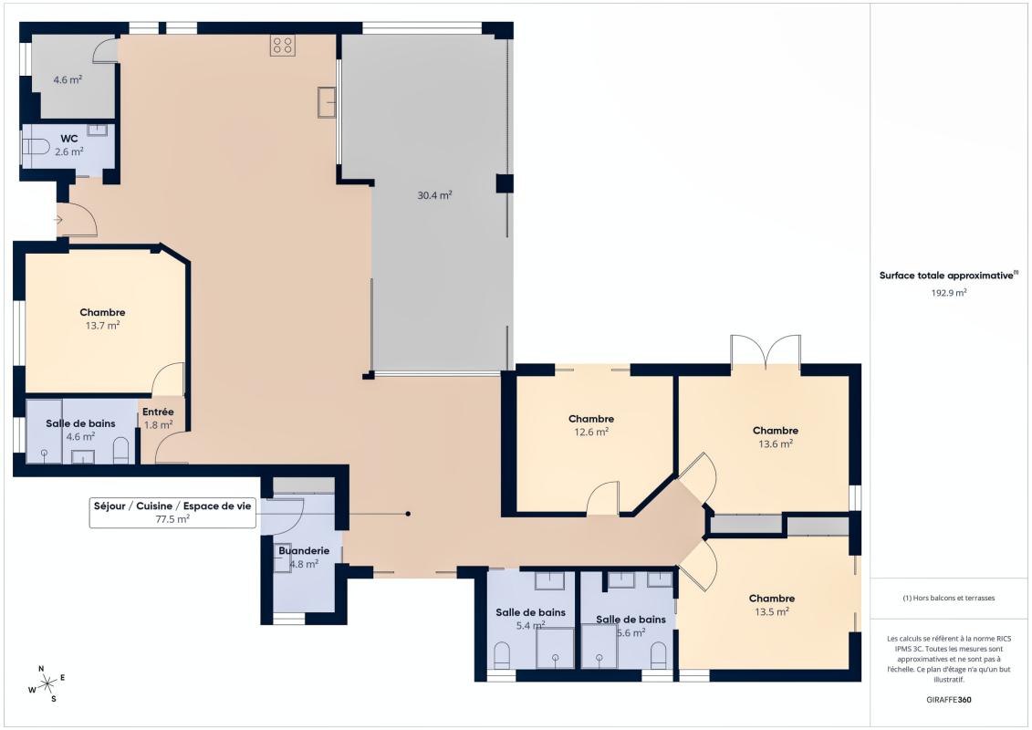 40.Location villa piscine Saint François Guadeloupe_Plan